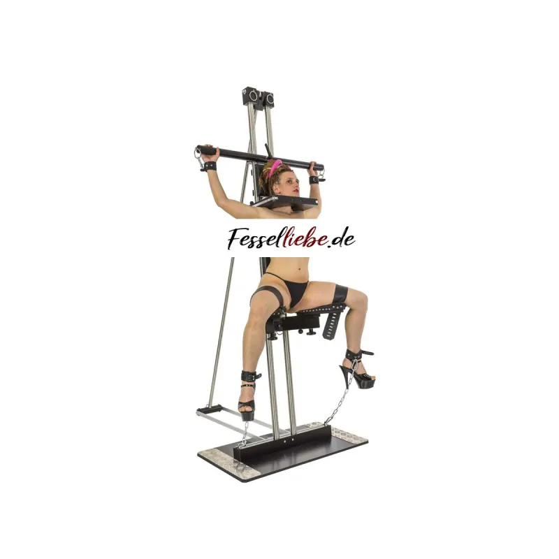 Wood And Steel Tower Set mit V-Sitz, Pranger und Lehnpolstern kaufen | Fesselliebe 2