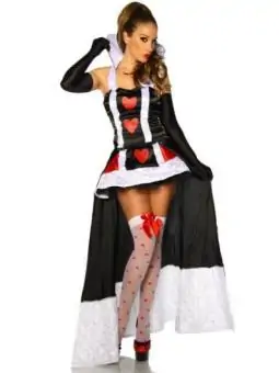 Alice-im-Wunderland-Kostüm schwarz/weiß/rot bestellen - Dessou24