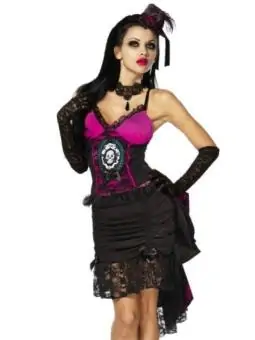 Vampirkostüm schwarz/pink bestellen - Dessou24