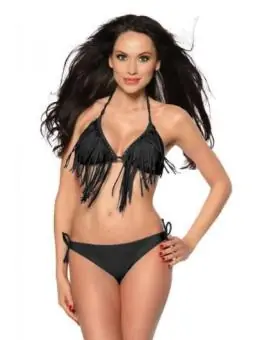 Bikini mit Fransen schwarz bestellen - Dessou24