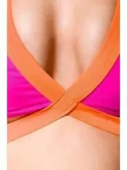 farbenfroher Bikini pink/orange/blau