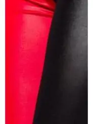 Leggings schwarz/rot
