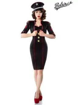 Military-Kleid mit Jacke schwarz/rot von Belsira bestellen - Dessou24