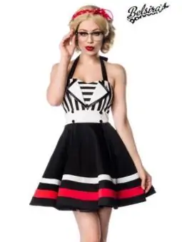 Neckholder-Kleid schwarz/weiß von Belsira bestellen - Dessou24
