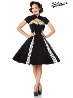 Vintage-Kleid mit Bolero schwarz/weiß von Belsira bestellen - Dessou24