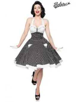 Vintage-Swing-Kleid schwarz/weiß von Belsira bestellen - Dessou24