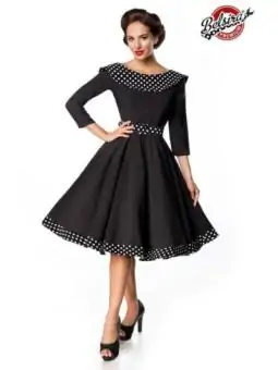 Belsira Premium Swing-Kleid schwarz/weiß von Belsira bestellen - Dessou24