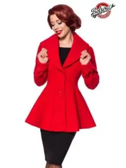 Premium Woll-Jacke Rot von...