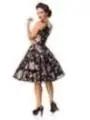 Belsira Premium Vintage Blumenkleid schwarz/rosa von Belsira bestellen - Dessou24