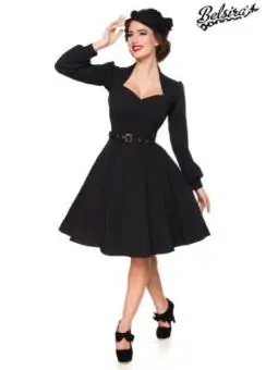 Kleid mit langen Ärmeln schwarz von Belsira bestellen - Dessou24