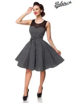 Kleid mit Dots schwarz/weiß von Belsira bestellen - Dessou24