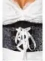 Premium Dirndl mit Bluse silber/weiß/schwarz von Dirndline bestellen - Dessou24
