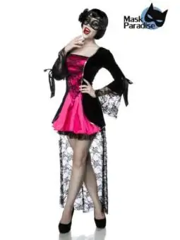 Vampirkostüm: Gothic Vampire schwarz/pink von Mask Paradise bestellen - Dessou24
