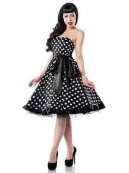 Rockabilly-Kleid schwarz/weiß bestellen - Dessou24