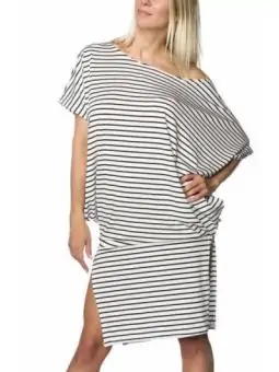 Oversize-Kleid schwarz/weiß bestellen - Dessou24
