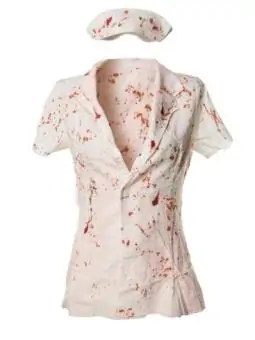 Silent Nurse Shirt Set Weiß...