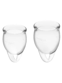 Menstruationstassen Transparent 15 + 20ml Fassungsvermögen von Satisfyer Menstrual Cups bestellen - Dessou24