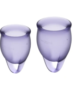 Menstruationstassen Lila 15 + 20ml Fassungsvermögen von Satisfyer Menstrual Cups bestellen - Dessou24