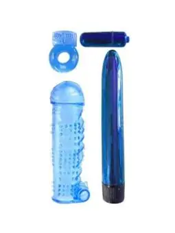 Blaues Set für Paare mit Penisring, Penishülle und Vibratoren von Classix bestellen - Dessou24