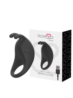 Brad Premium Silikon Penisring mit Vibration wiederaufladbar schwarz von Moressa bestellen - Dessou24