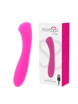 Celso Premium Silikon Vibrator pink von Moressa bestellen - Dessou24