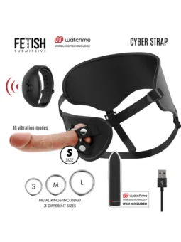 Cyber Strap Remote Harness und Vibrierender Bullet Watcme Technology S von Fetish Submissive Cyber Strap bestellen - Dessou24
