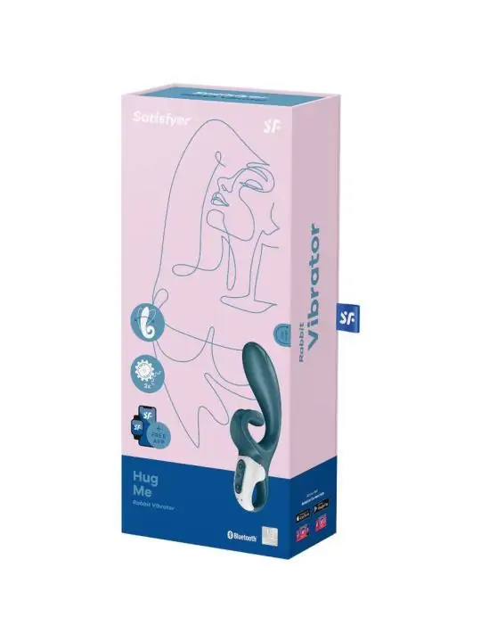 Hug Me Rabbit Vibrator - Blau von Satisfyer Connect bestellen - Dessou24