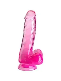 Realistischer Dildo mit Hoden 13,5 cm rosa von King Cock bestellen - Dessou24
