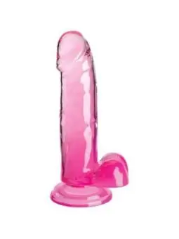 Realistischer Dildo mit Hoden 15,2 cm rosa von King Cock bestellen - Dessou24