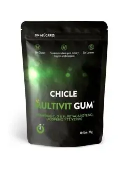 Multivit Vitamin C, H, D, Beta-Carotin, Lycopin und grüner Tee Kaugummis 10 Stück von Wug Gum bestellen - Dessou24