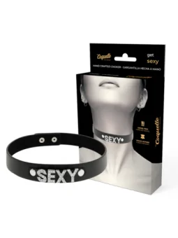 Handgefertigtes Halsband Vegan Kunstleder - Sexy von Coquette Accessories bestellen - Dessou24
