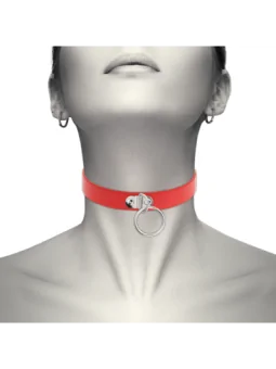 Handgefertigtes Halsband Fetish - Rot von Coquette Accessories bestellen - Dessou24