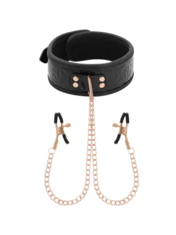 Begme Schwarz Edition Halsband mit Nippelklemmen von Begme Black Edition bestellen - Dessou24