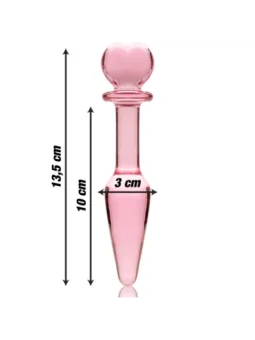 Modell 7 Analplug Borosilikatglas 13,5 X 3 cm Rosa von Nebula Series By Ibiza bestellen - Dessou24