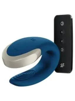 Double Love Luxury Partner Vibrator - Blau von Satisfyer Connect bestellen - Dessou24