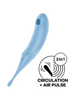 Twirling Pro Stimulator und Vibrator - Blau von Satisfyer Air Pulse bestellen - Dessou24