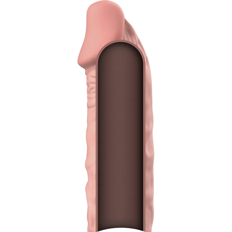 ♥ Penis Verlängerung Extra Comfort Sleeve V5 Hautfarben ♥ von Virilxl kaufen | Fesselliebe