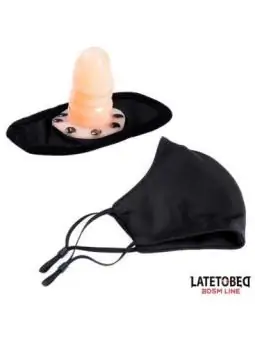 Gesichtsmaske mit 6 cm Abnehmbarem Dildo von Latetobed BDSM Line bestellen - Dessou24