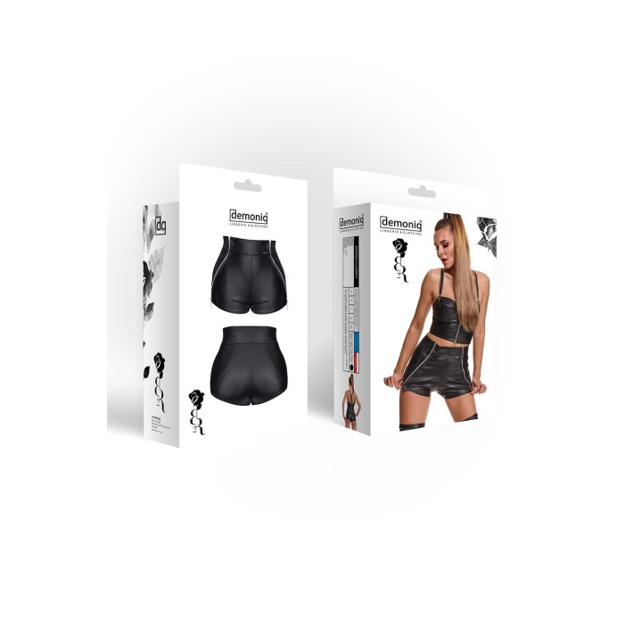 Schwarze Damen-Shorts Brmonica001 von Demoniq Black Rose 2.0 Collection | Fesselliebe.de