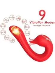 Delfin Vibrator Multiposition & Wärmeeffekt Rot von Armony Vibrators bestellen - Dessou24