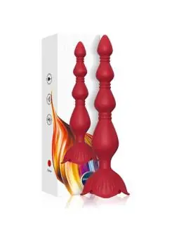 Rosa Vibrator Pagoda & Anal Plug Rot von Armony For Him bestellen - Dessou24
