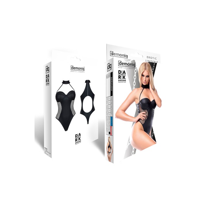 Schwarzer Body Ddketo001 von Demoniq Dark Desire Collection | Fesselliebe.de