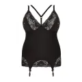 ♥ Schwarzes Strapshemd Kiri von Anais Apparel Plus Size ♥