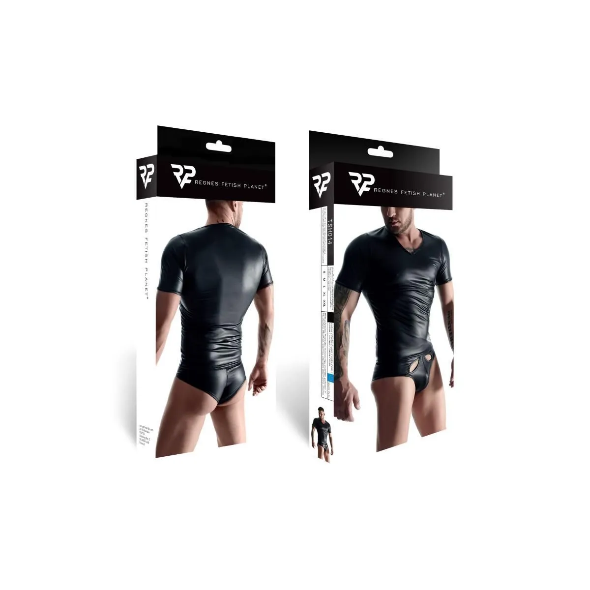 ♥ T-Shirt Tsh014 Schwarz von Regnes Fetish Planet ♥ kaufen | Fesselliebe