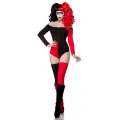 ♥ Harley-Kostüm: Crazy Harley Rot-Schwarz ♥