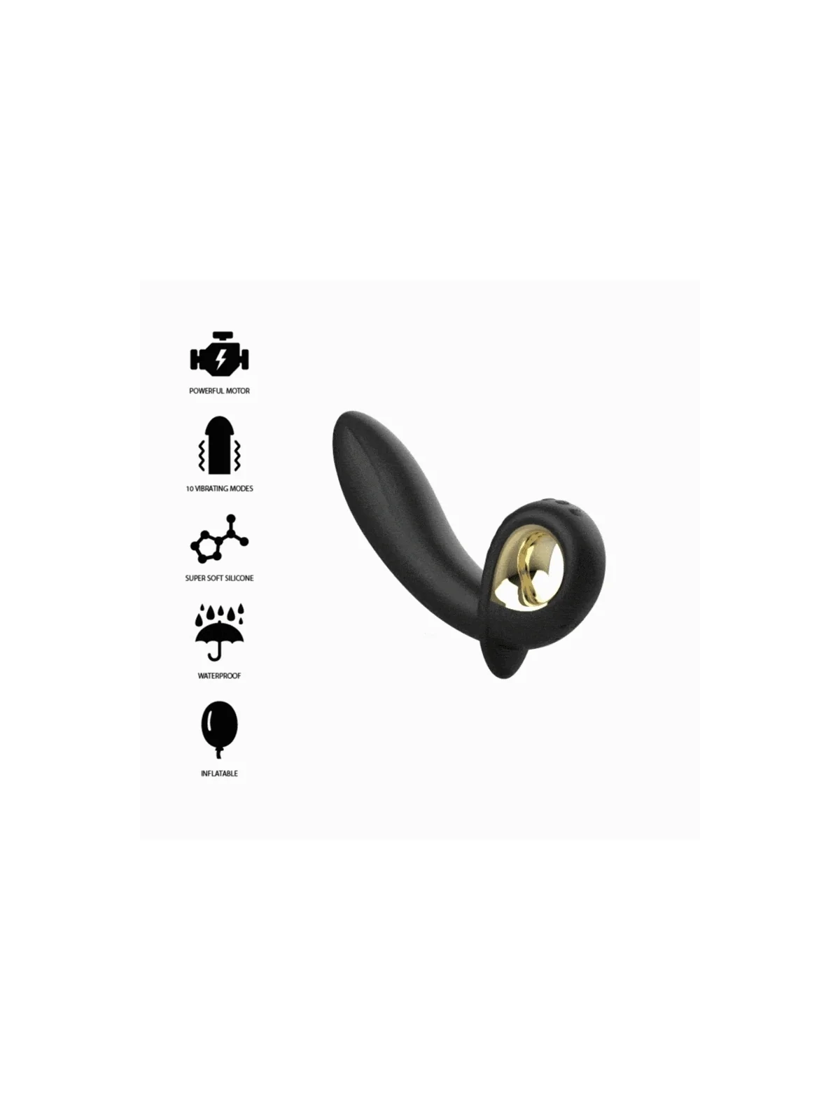 Remote Control Inflatable Vibrator von Ibiza Technology