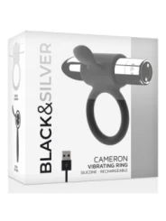 Cameron Wiederaufladbarer Penisring Silber von Black&Silver