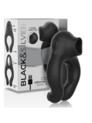 Black&Silver - Vibratorring Aus Silikon, 3 Motoren, Wiederaufladbar, Schwarz von Black&Silver