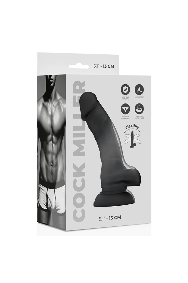 Silikon dichtes biegsames Cocksil Schwarz 13 cm von Cock Miller