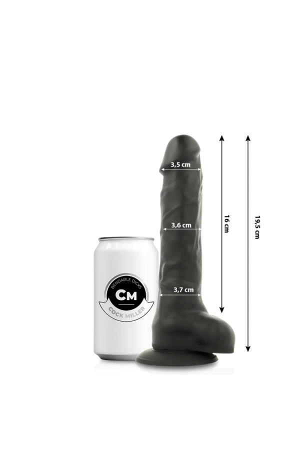 Silikon dichtes biegsames Cocksil Schwarz 19,5 cm von Cock Miller